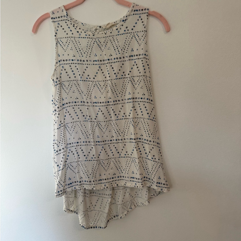Tucker + Tate Cream and Blue Kids Blouse
